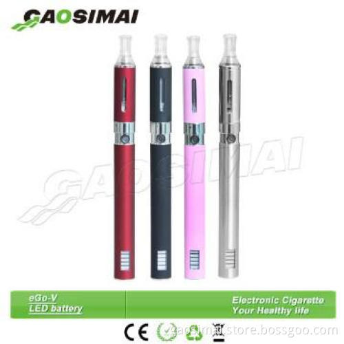 Hot selling e cig battery eGo-V LED voltage variable battery